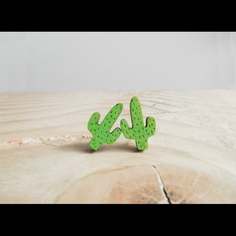 🌵NWT Kate Rowland (Etsy) Cacti Stud Earrings